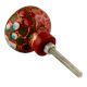 Red & Green Designer Wooden Knob