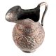 Handmade Copper Jug With Flower Motifs Scroll Design