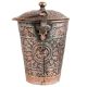 Copper Bucket Decorated Repouse design With Lid