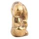 Brass Engraved Sitting Worship Ganesha Statue