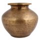 Hand Beaten Brass Water Storage Pot For Worship