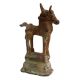 Old Used Standing Horse statue On A  Raised Platform