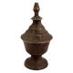 Brass Single Wick Old Oil Lamp Table Display