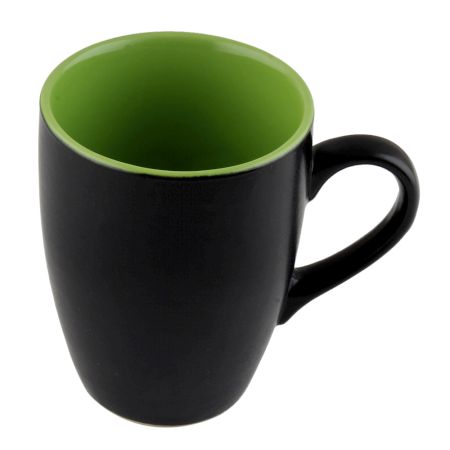 Handcraft Decorative Ceramic Black & Green Coffee Mug