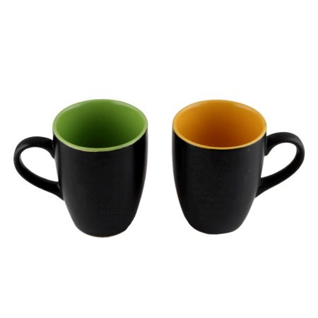 Decorative Handcraft Ceramic Coffee Mug in Set Of 2