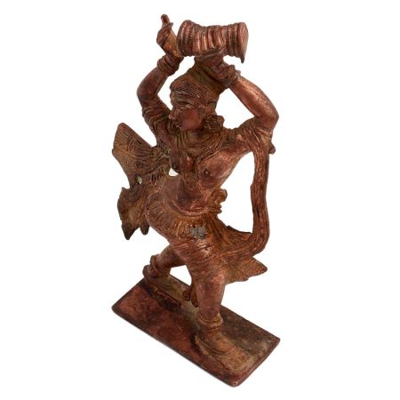 Brass Dancing Lady With Dumroo Home Decoration Statue
