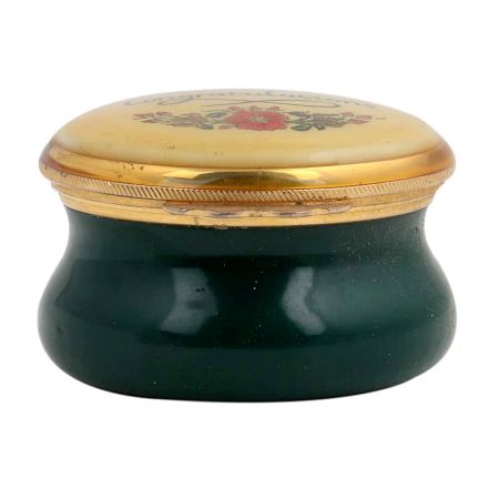 Congratulation Green Floral Painted Porcelain Box