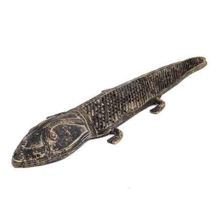 Brass Long Lizard Tribal Style Jali Design