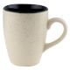 Designer Handcraft Ceramic Coffee Mug In White & Black