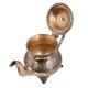 Brass Tea Pot Silver Polish Rare And Unique Floral Design