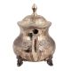 Brass Tea Pot Silver Polish Rare And Unique Floral Design
