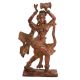 Brass Dancing Lady With Dumroo Home Decoration Statue