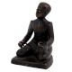 Brass English Gentlemen Sitting Statue Holding Twisted rods