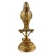 Hindu Ritual Brass Parrot On A Branch Oil Lamp
