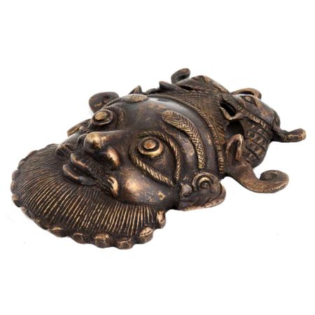 Brass Face Mask Wall Hanging