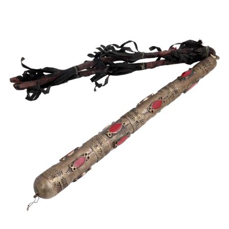 Horse Hunter with Red enamel work With Braided Suede Leather Straps