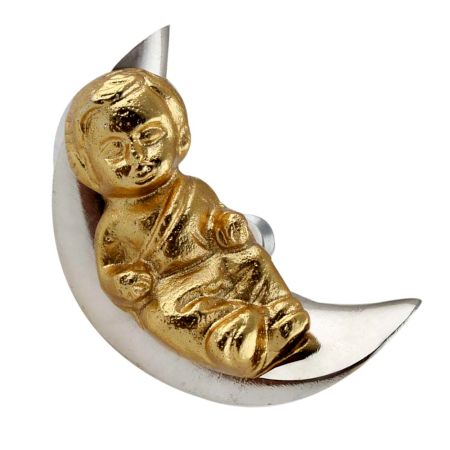 Baby Sleeping on Moon Iron Aluminium Cabinet Knobs