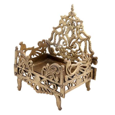Brass Krishna Bed Singhasan From Banaras