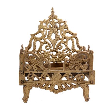Brass Krishna Bed Singhasan From Banaras