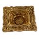 Brass Carved Square Shaped Oil Lamp Festival Decoration Diya