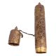 Copper And Brass Carved Cylindrical Scroll Case Message