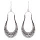92.5 Sterling Silver Long Classic  Dangle Earrings