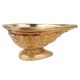 Brass Kuber Diya Leaves Engraved Worship Lamp