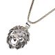 92.5 Sterling Silver Lion Face Pendant For Men and Women