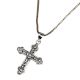 Engraved Holy Cross 92.5 Sterling Silver Pendant