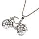 92.5 Sterling Silver Mini Bike Bicycle Cycle Pendant