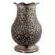 Ornate Floral Motifs Engraved Solid Brass Vase