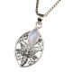 Starry Flower 92.5 Sterling Silver Pendant Jewelry With White Stone