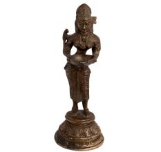 Brass Deep Laxmi Statue For Worship Or Decoration