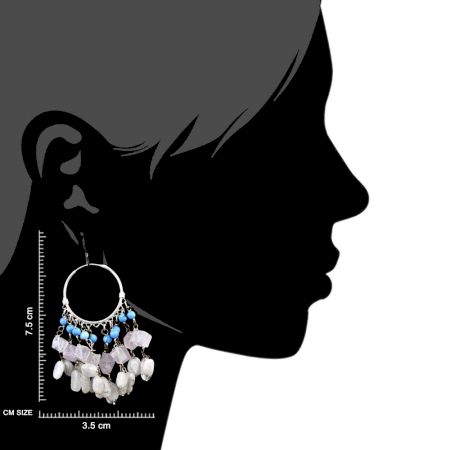 Ethnic Stylish Trendy Sterling Silver Chandelier Earring
