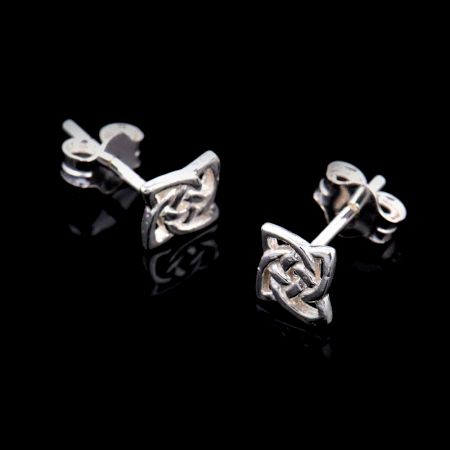92.5 Sterling Silver Flower Stud Earrings