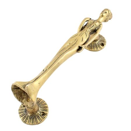 Lady Classical Sculpture Brass Door Handle