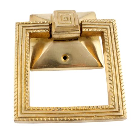 Brass Square Ring Door Pull Modern Hardware