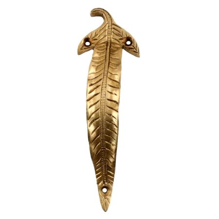 Brass Long Leaf Door Handle