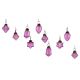 Purple Combo Glass Tiny Christmas Hanging Set of 25