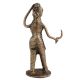 Brass Tribal lady with Grass Cutter In Hand Statue