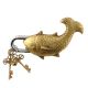 Golden Design Fish Lock with Twin Keys