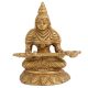 Brass Annapurna Devi  Statue Holding Serving Spoon