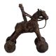 Brass Horse on Wheel Temple Toy Collectable Gift