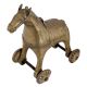 Brass Horse Temple Toy On Wheels