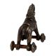 Engraved Brass Horse Figurine Temple Toy