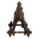 Indian Brass Horse Temple Toy On Wheels