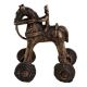 Brass Temple Toy Rider On Horse Collectable Toy