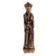 Brass Chinese King Standing With Sword Statue
