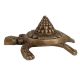 Brass Shree Mantra on Tortoise Back Good Luck Statue