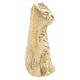 Brass Wild Cat Statue Sitting For Home Decoration
